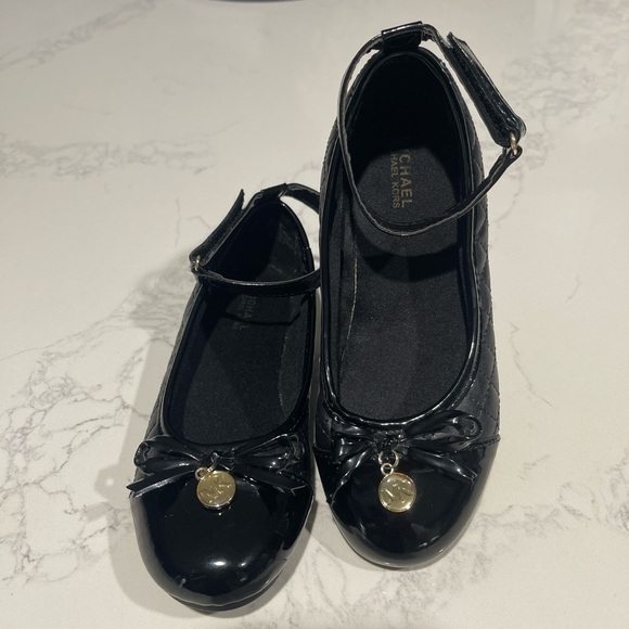 Michael Kors Other - Michael Kors Shiny Black Kids Dress Shoes
